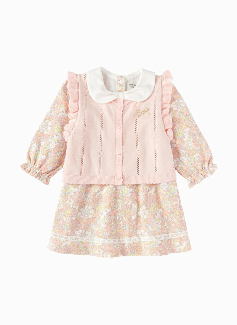 Baby Girls Knit long sleeve suit